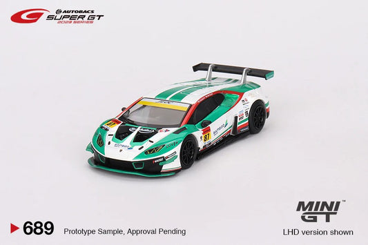 MINI GT Lamborghini Huracán GT3 EVO2 #87 "Bamboo Airways Lamborghini GT3" JLOC 2023 Super GT Series LHD #689 1:64 - MGT00689