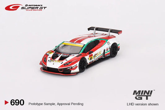 MINI GT Lamborghini Huracán GT3 EVO #88 "JLOC Lamborghini GT3" Super GT Series LHD #690 1:64 - MGT00690