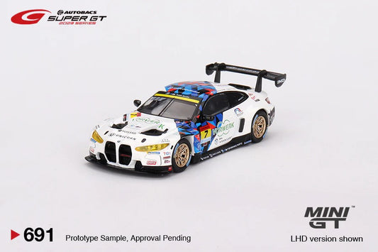 MINI GT BMW M4 GT3 #7 "Studie BMW M4" BMW M Team Studie x CRS 2023 Super GT Series LHD #691 1:64 - MGT00691