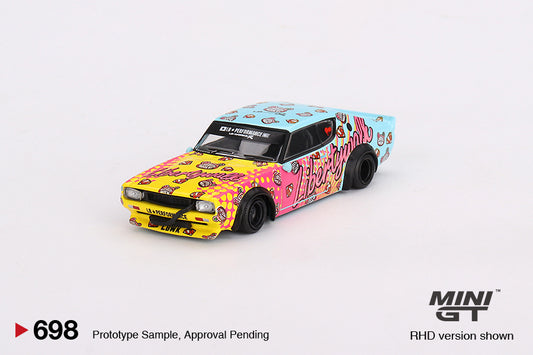 MINI GT Nissan Skyline Kenmeri Liberty Walk LBWK KUMA RHD #698 1:64 - MGT00698