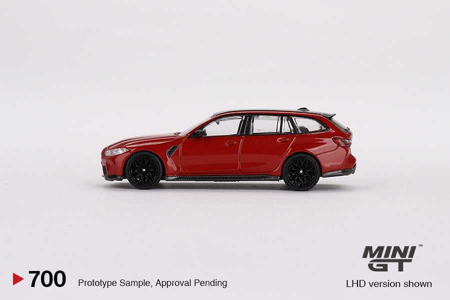 MINI GT BMW M3 Competition Touring Toronto Red Metallic LHD/RHD #700 1:64 - MGT00700