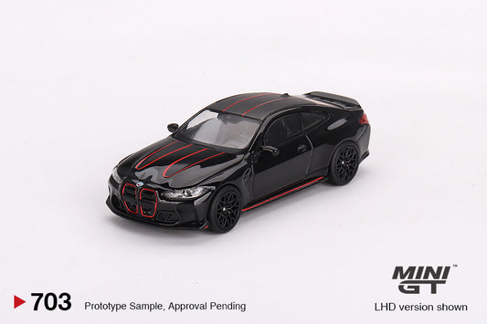 MINI GT BMW M4 CSL Black Sapphire LHD/RHD #703 1:64 - MGT00703