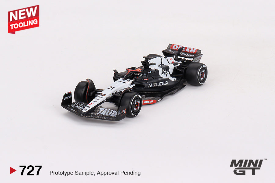 MINI GT AlphaTauri AT04 #21 Nyck de Vries 2023 F1 2023 Australian GP #727 1:64 - MGT00727