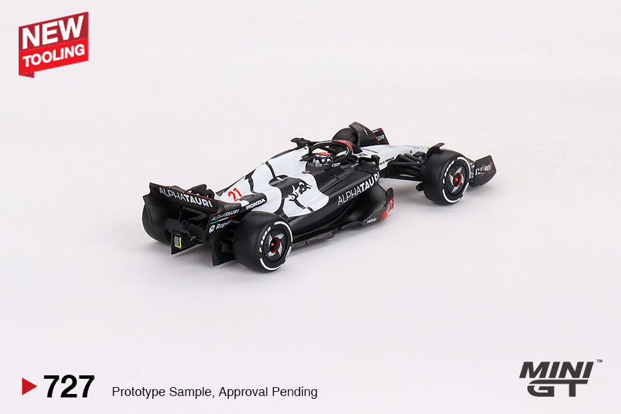 MINI GT AlphaTauri AT04 #21 Nyck de Vries 2023 F1 2023 Australian GP #727 1:64 - MGT00727