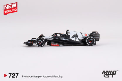 MINI GT AlphaTauri AT04 #21 Nyck de Vries 2023 F1 2023 Australian GP #727 1:64 - MGT00727