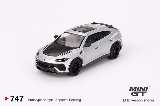 MINI GT Lamborghini Urus Performante Grigio Nimbus LHD/RHD #747 1:64 - MGT00747