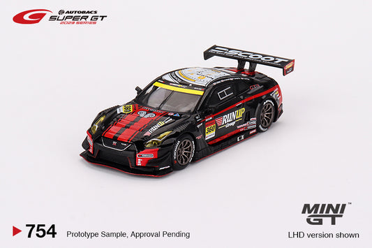 MINI GT Nissan GT-R Nismo GT3 #360 "Runup Rivaux GT-R" Tomei Sports 2023 Super GT Series LHD #754 1:64 - MGT00754