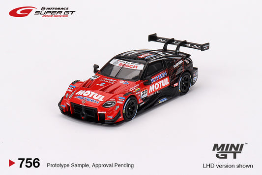 MINI GT Nissan Z GT500 #23 "Motul Autech Z" Nismo 2023 Super GT Series LHD #756 1:64 - MGT00756