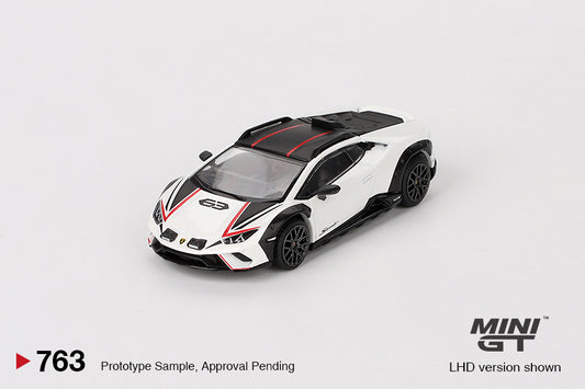 MINI GT Lamborghini Huracán Sterrato Bianco Asopo LHD/RHD #763 1:64 - MGT00763