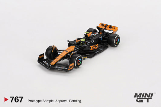 MINI GT McLaren MCL60 #4 Lando Norris 2023 F1 2023 Japanese GP 2nd Place #767 1:64 - MGT00767