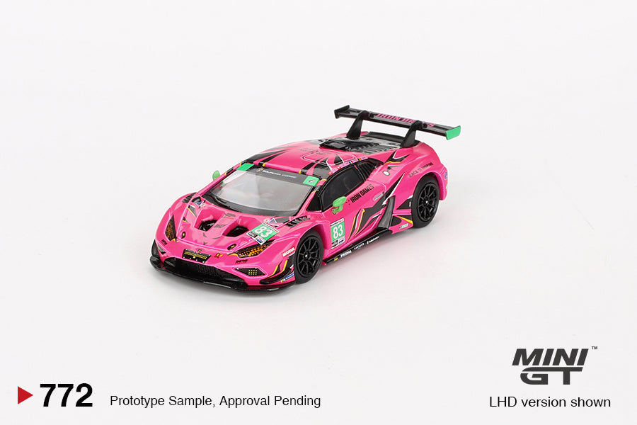 MINI GT Lamborghini Huracán GT3 EVO2 #83 Iron Dames IMSA 2023 Daytona 24 Hrs LHD #772 1:64 - MGT00772