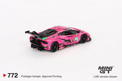 MINI GT Lamborghini Huracán GT3 EVO2 #83 Iron Dames IMSA 2023 Daytona 24 Hrs LHD #772 1:64 - MGT00772