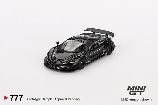 MINI GT McLaren 720S LB★Works Black LHD/RHD #777 1:64 - MGT00777