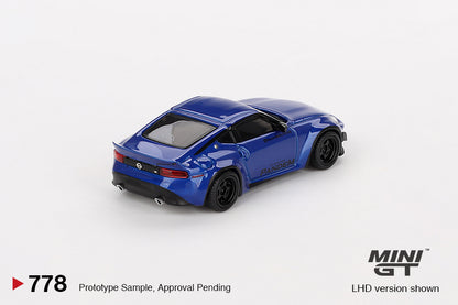 MINI GT Nissan Z Pandem Seiran Blue LHD/RHD #778 1:64 - MGT00778