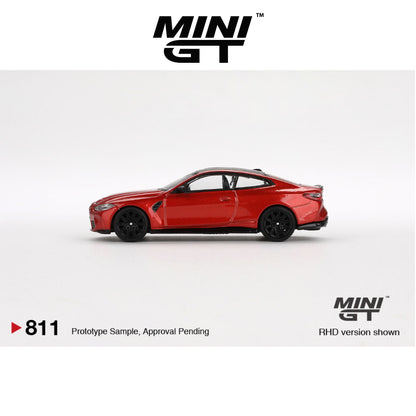 MINI GT BMW M4 Competition (G82) Sahkir Orange LHD/RHD #811 1:64 - MGT00811