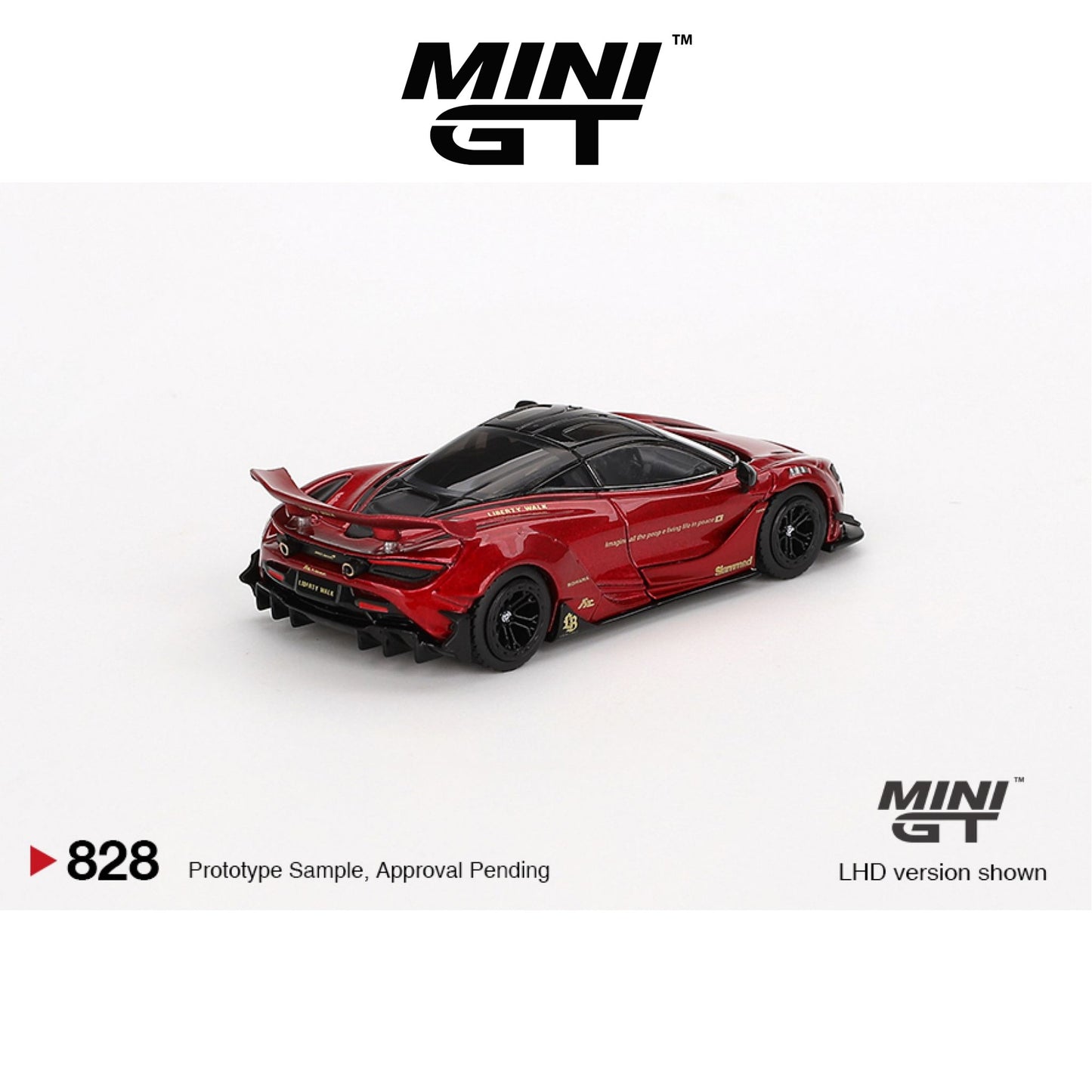 MINI GT McLaren 720S LB★Works Gem Red LHD/RHD #828 1:64 - MGT00828