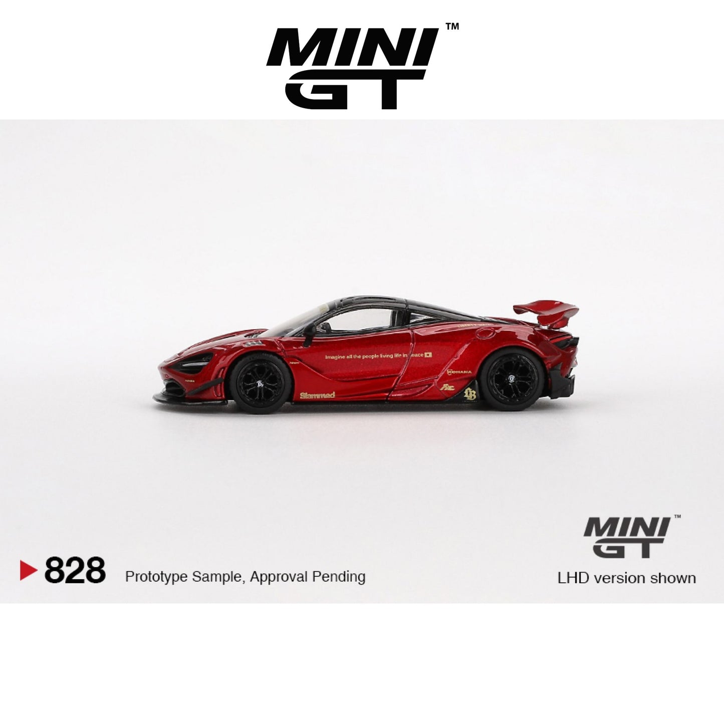 MINI GT McLaren 720S LB★Works Gem Red LHD/RHD #828 1:64 - MGT00828