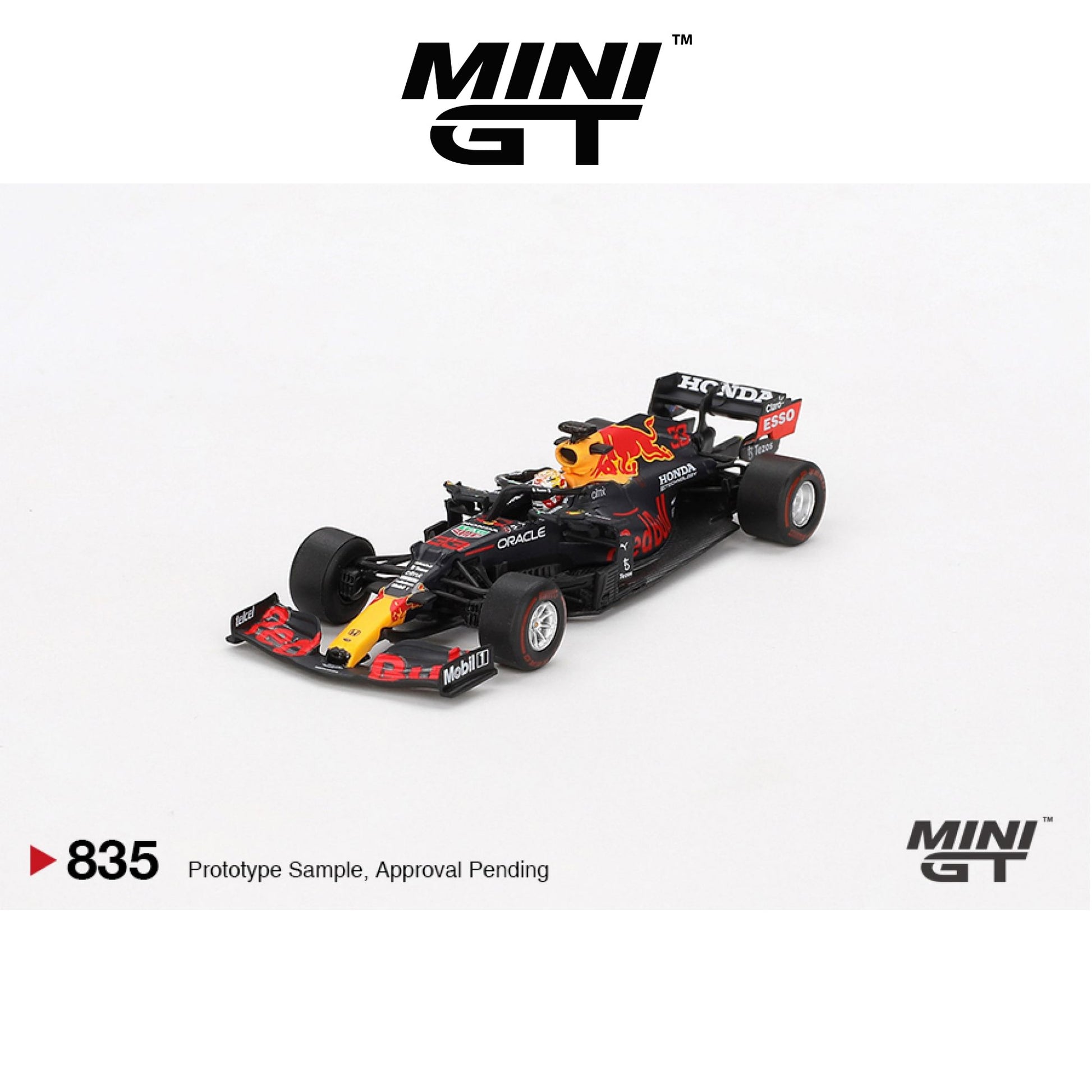 MINI GT Red Bull RB16B #33 Max Verstappen 2021 Abu Dhabi Grand Prix Winner #835 1:64 - MGT00835-L