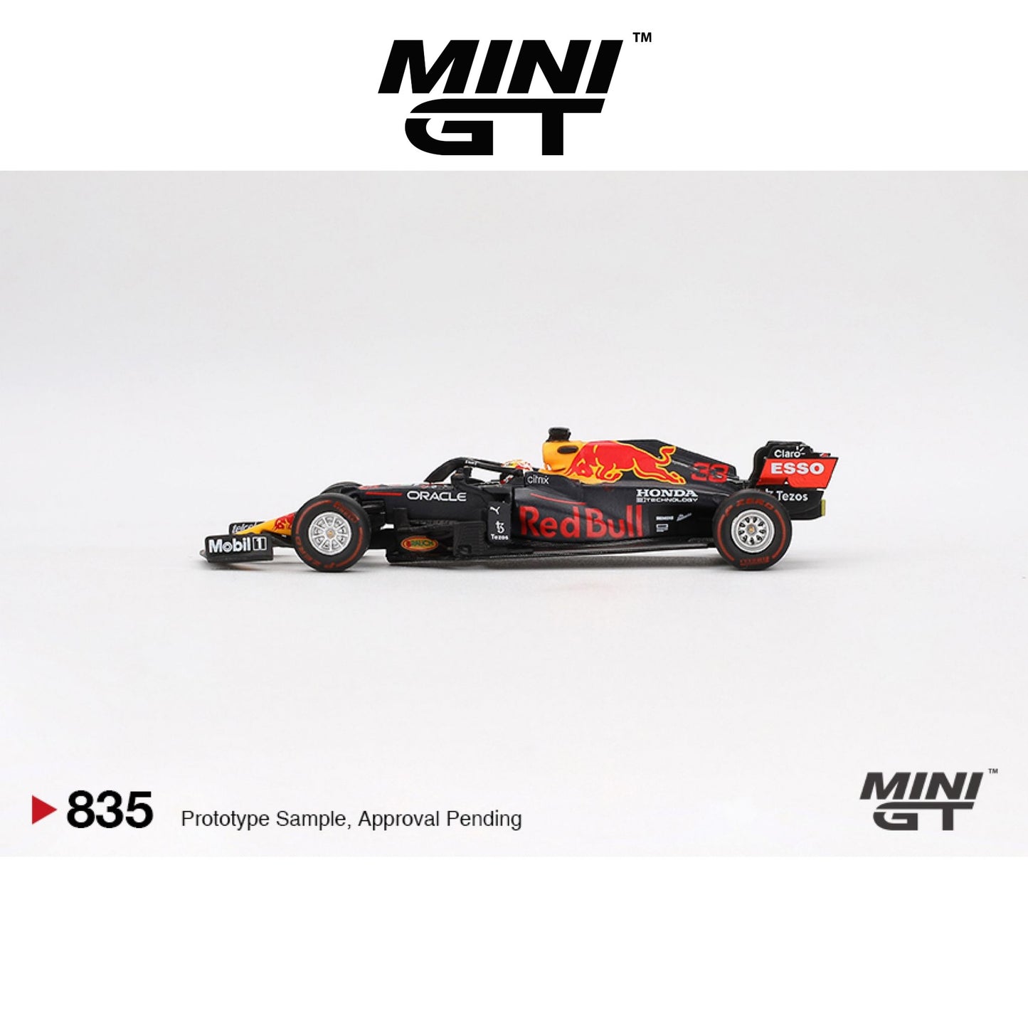 MINI GT Red Bull RB16B #33 Max Verstappen 2021 Abu Dhabi Grand Prix Winner #835 1:64 - MGT00835-L