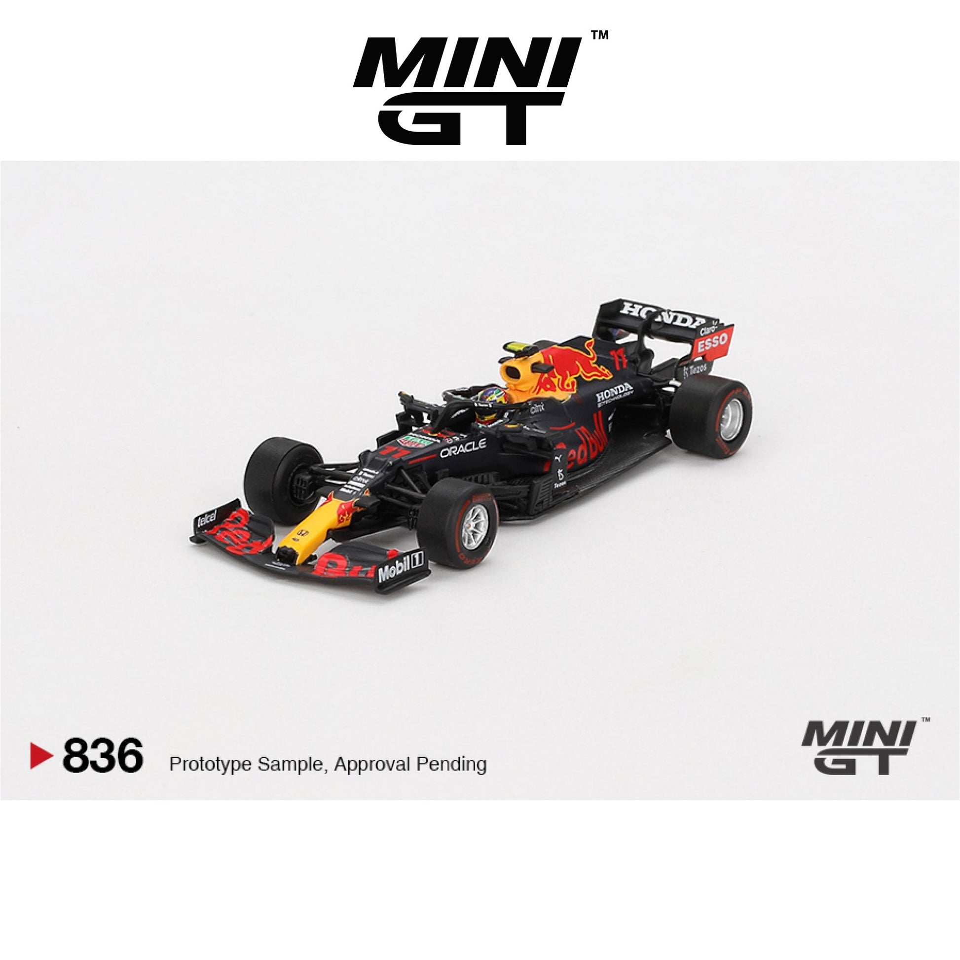 MINI GT Red Bull RB16B #11 Sergio Pérez 2021 Azerbaijan Grand Prix Winner #836 1:64 - MGT00836-L