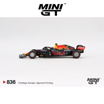 MINI GT Red Bull RB16B #11 Sergio Pérez 2021 Azerbaijan Grand Prix Winner #836 1:64 - MGT00836-L