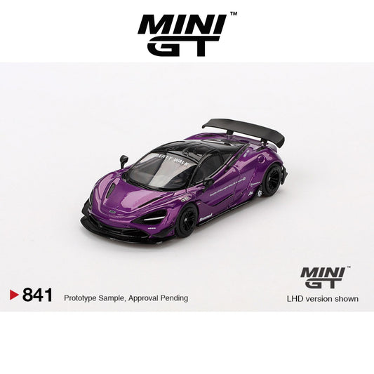 MINI GT McLaren 720S LB★Works Purple #841 LHD/RHD 1:64 - MGT00841