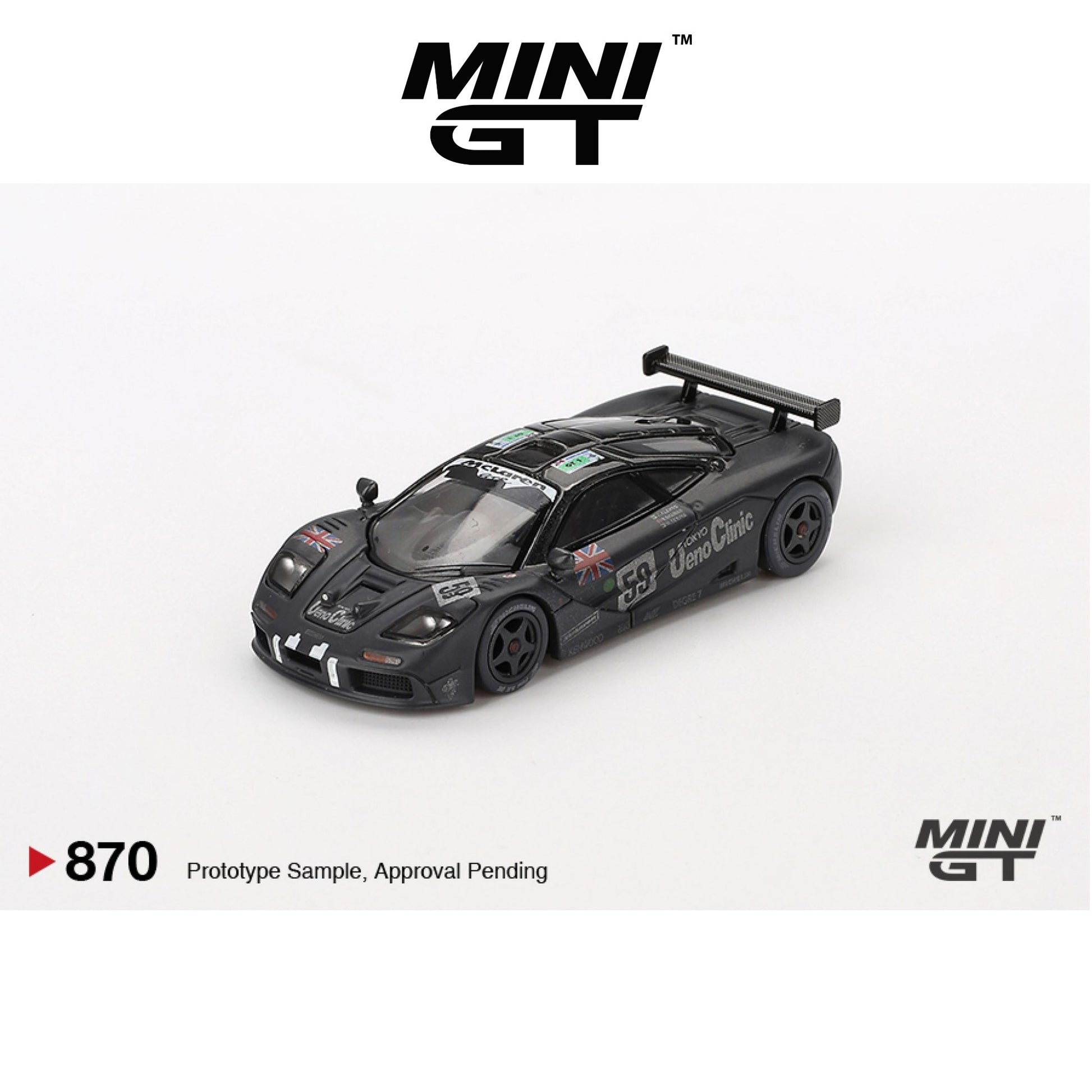 MINI GT McLaren F1 GTR #59 1995 Le Mans 24Hr Winner Post-Race Weathered #870 LHD 1:64 - MGT00870-L