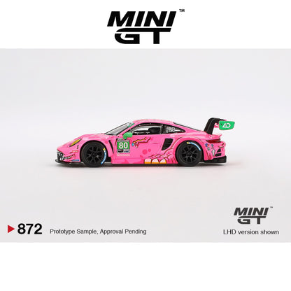 MINI GT Porsche 911 GT3 R #80 AO Racing 2023 IMSA Virginia "Roxy" #872 LHD 1:64 - MGT00872-L