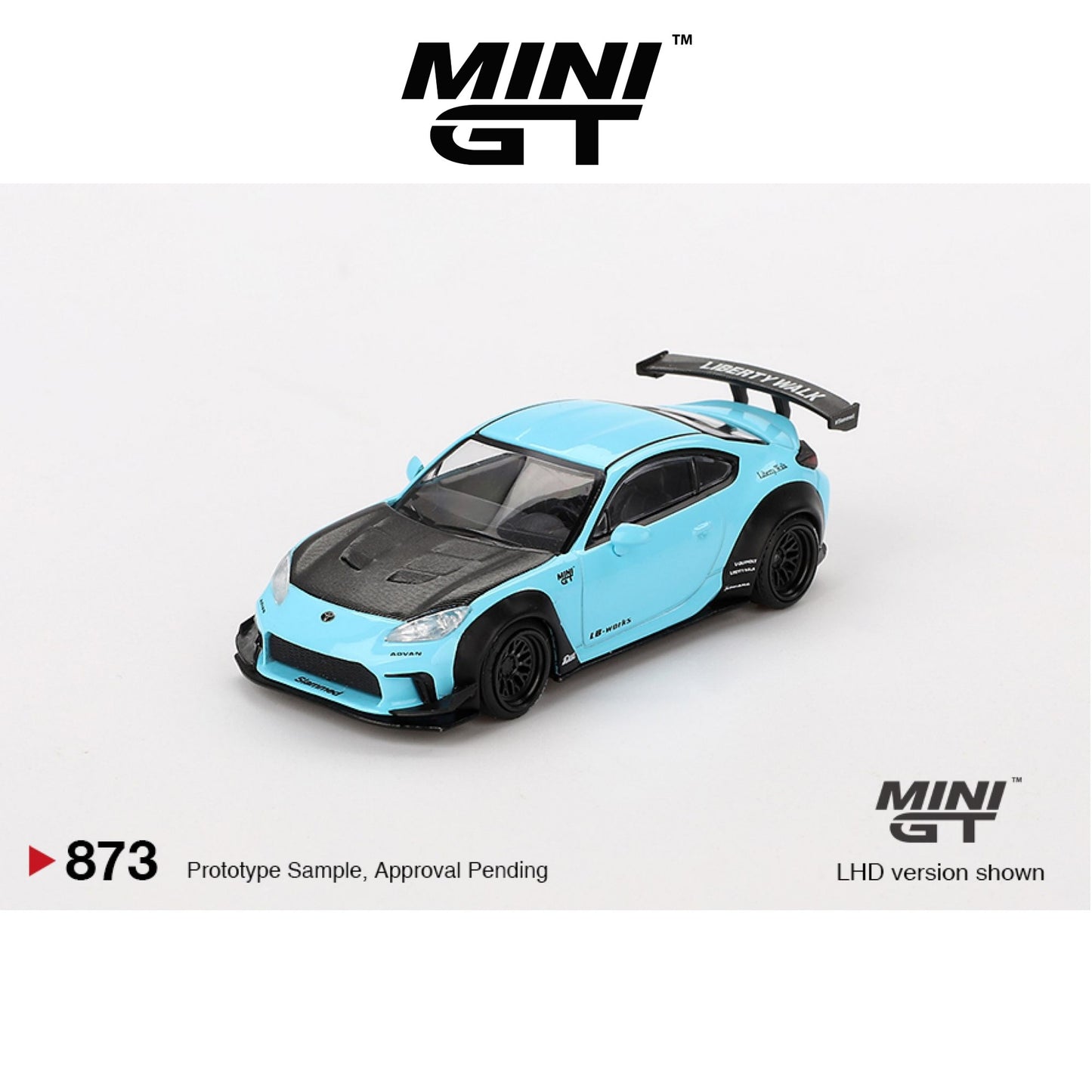 MINI GT Toyota GR86 LB★Nation Baby Blue #873 LHD/RHD 1:64 - MGT00873