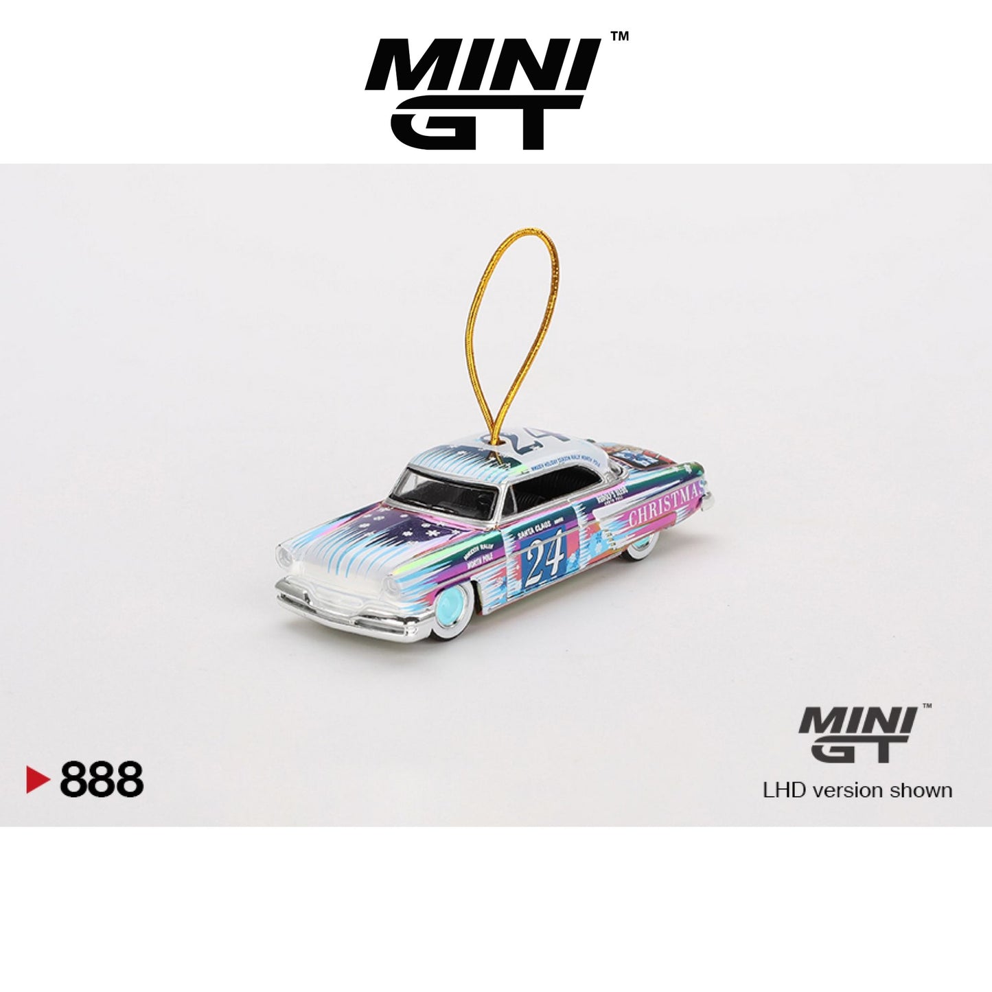 MINI GT Lincoln Capri Christmas Hot Rod by Tim Sadchikov 2024 Christmas Edition LHD #888 1:64 - MGT00888-L