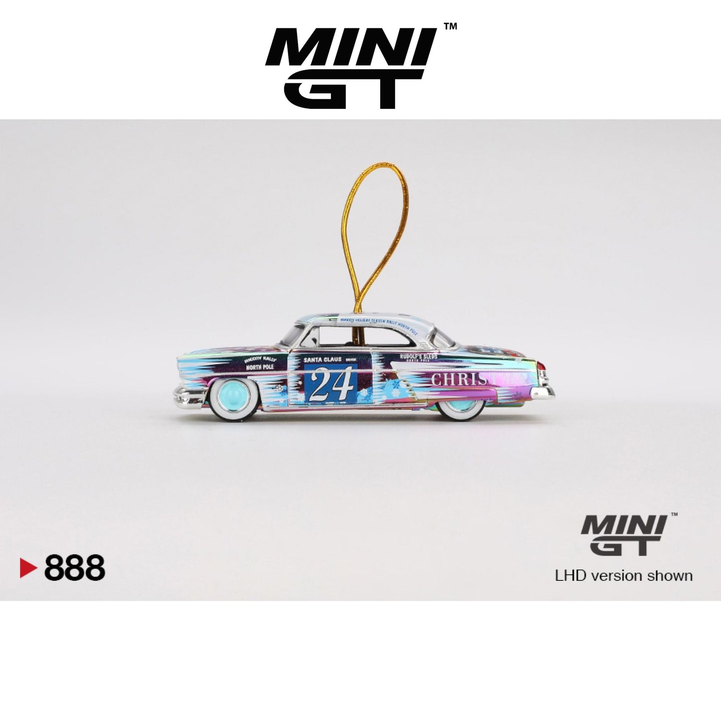 MINI GT Lincoln Capri Christmas Hot Rod by Tim Sadchikov 2024 Christmas Edition LHD #888 1:64 - MGT00888-L