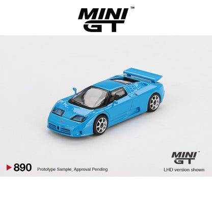 MINI GT Bugatti EB110 Super Sport Blu Bugatti LHD #890 1:64 - MGT00890