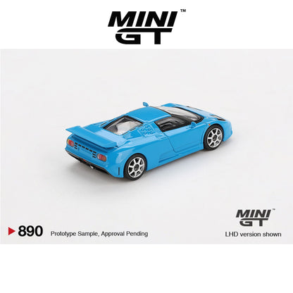 MINI GT Bugatti EB110 Super Sport Blu Bugatti LHD #890 1:64 - MGT00890