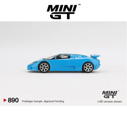 MINI GT Bugatti EB110 Super Sport Blu Bugatti LHD #890 1:64 - MGT00890