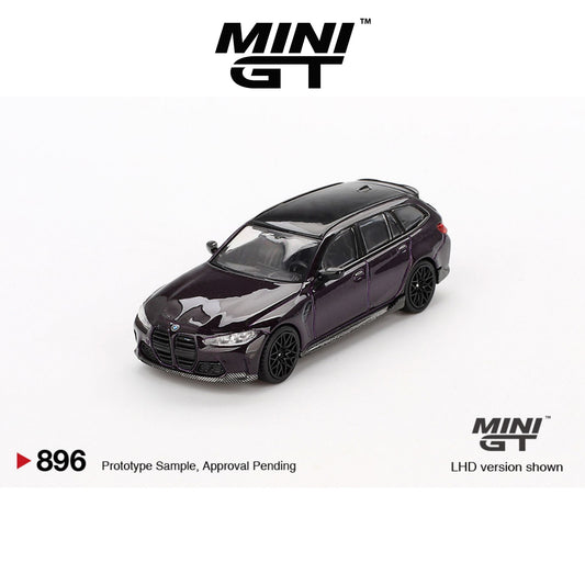 MINI GT BMW M3 M Performance Touring Daytona Violet LHD/RHD #896 1:64 - MGT00896