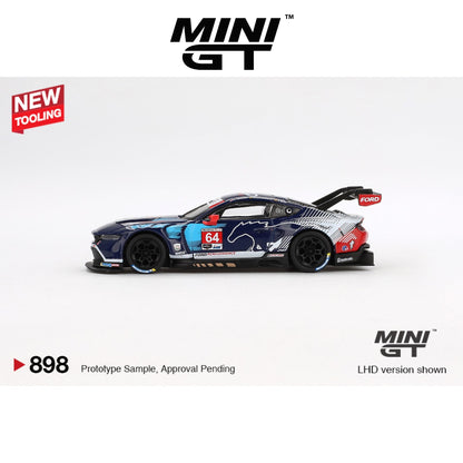 MINI GT Ford Mustang GT3 #64 Ford Multimatic Motorsports 2024 IMSA Daytona 24 Hrs LHD #898 1:64 - MGT00898