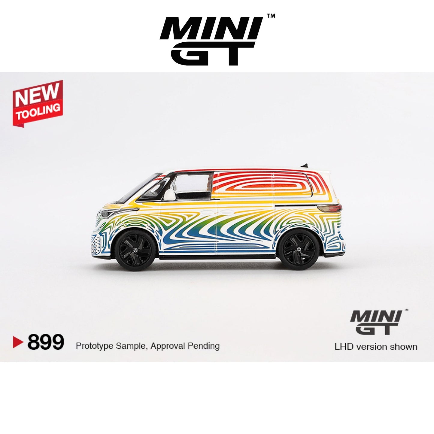 MINI GT Volkswagen ID Buzz Prototype "Rainbow" LHD/RHD #899 1:64 - MGT00899