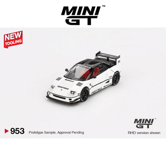 MINI GT Mazda AZ-1 Liberty Walk LB40 White 2024 Tokyo Auto Salon RHD #953 1:64 - MGT00953