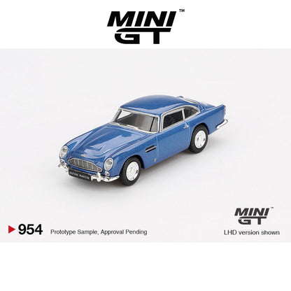 MINI GT Aston Martin DB5 Sierra Blue LHD/RHD #954 1:64 - MGT00954