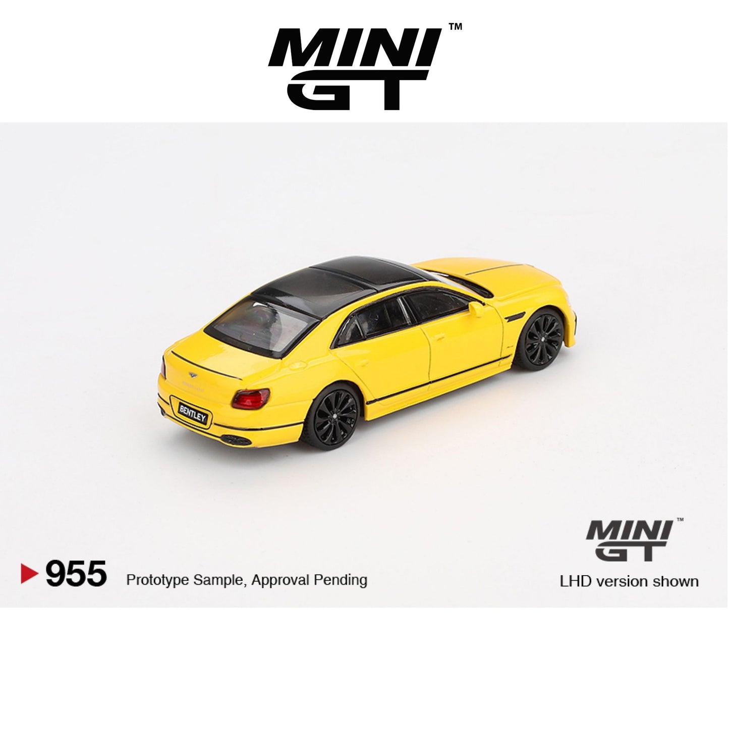 MINI GT Bentley Flying Spur Monaco Yellow LHD/RHD #955 1:64 - MGT00955