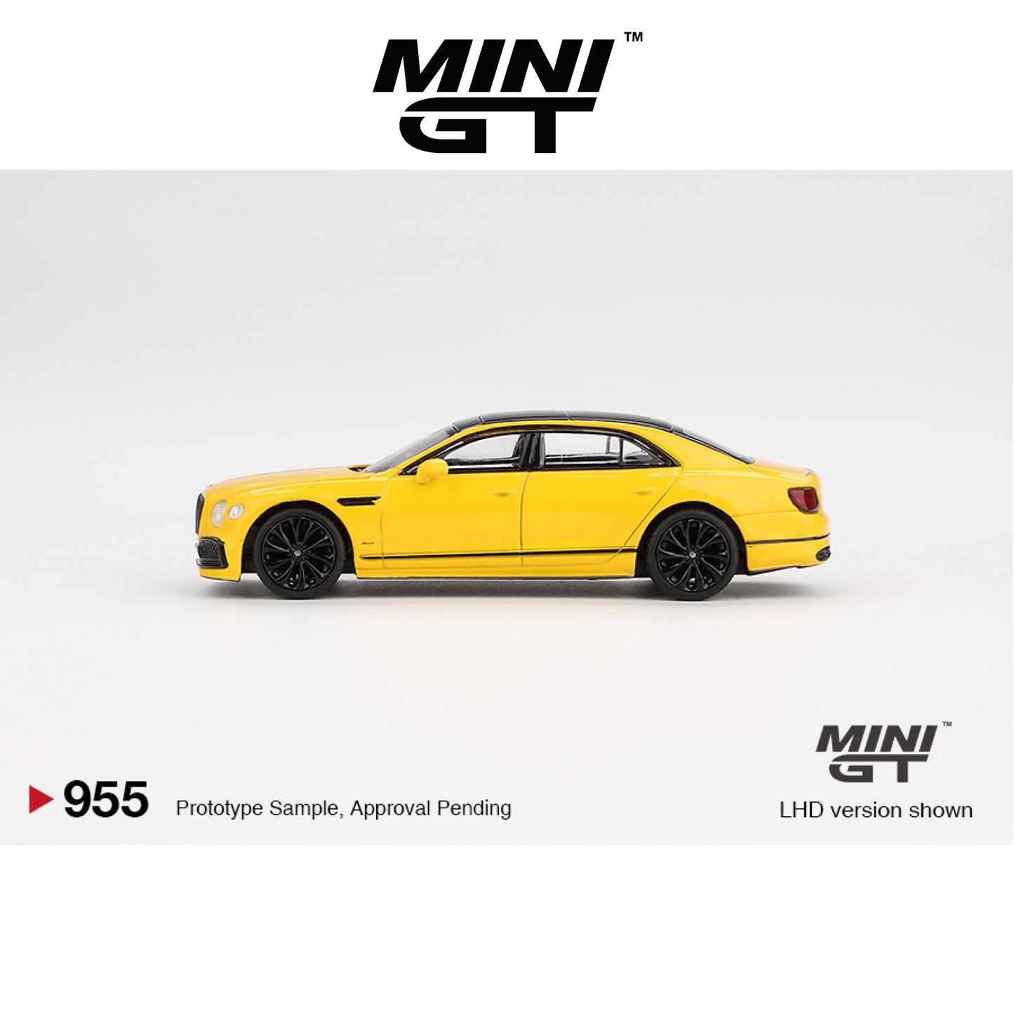 MINI GT Bentley Flying Spur Monaco Yellow LHD/RHD #955 1:64 - MGT00955