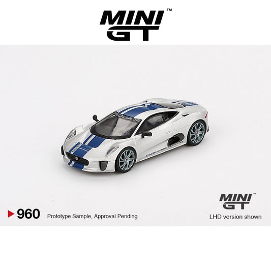 MINI GT Jaguar C-X75 Silver LHD #960 1:64 - MGT00960