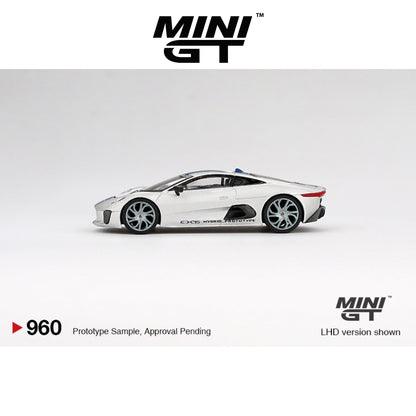 MINI GT Jaguar C-X75 Silver LHD #960 1:64 - MGT00960