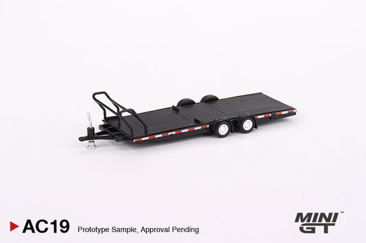 MINI GT Car Hauler Trailer Black 1:64 - MGTAC19