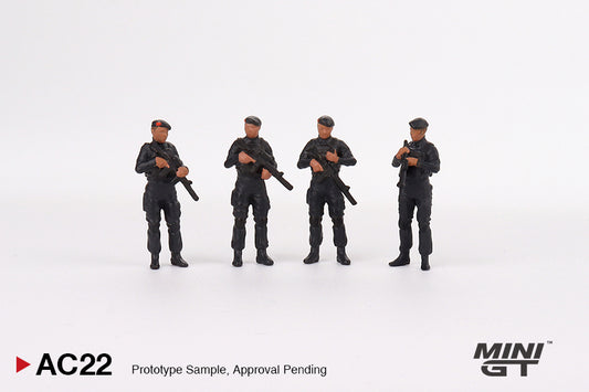 MINI GT Indonesian National Police - Mobile Brigade Corps (Brimob) Figurines 1:64 - MGTAC22