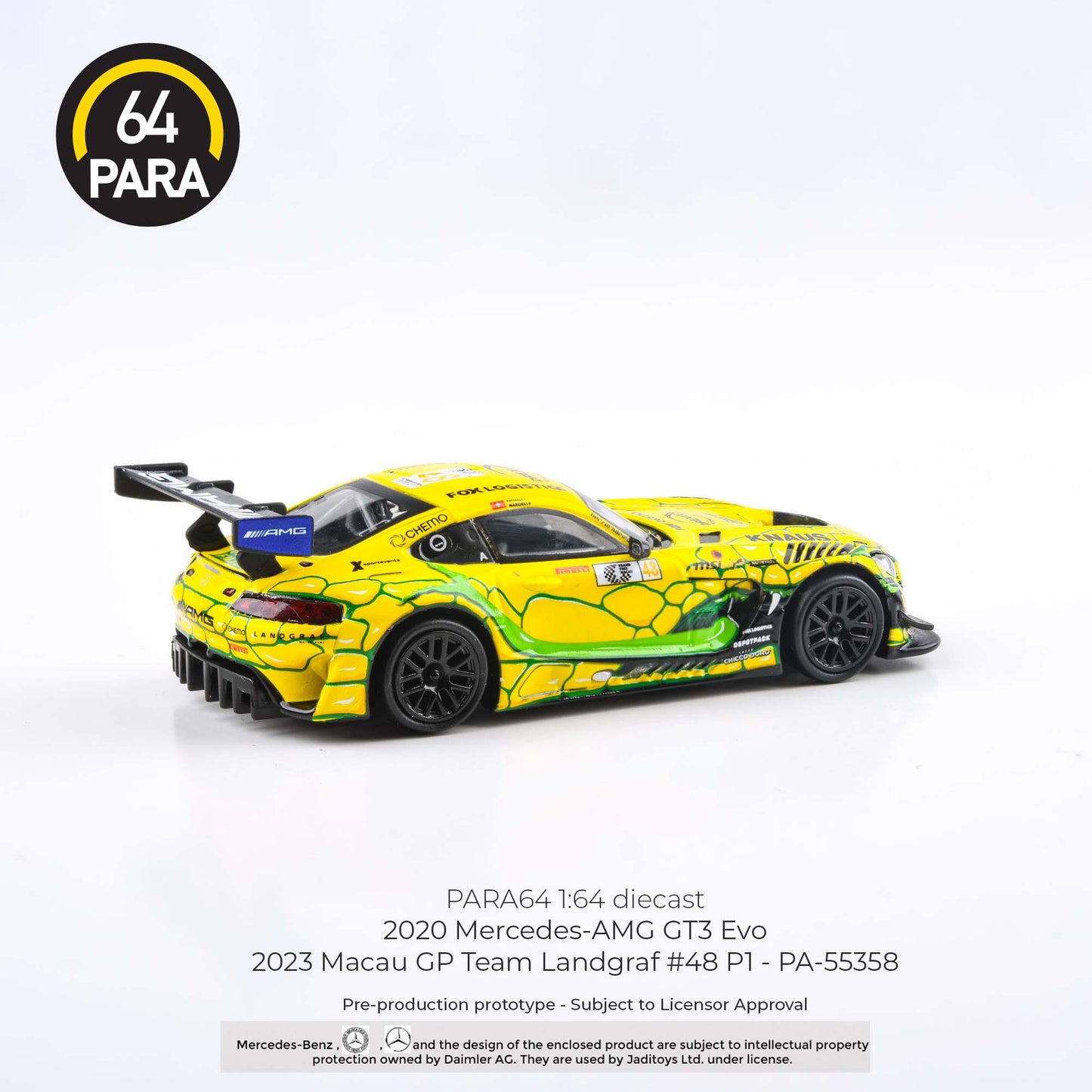 PARA64 2020 Mercedes-AMG GT3 Evo 2023 Macau GP Team Landgraf #48 P1 1:64 - PAR55358