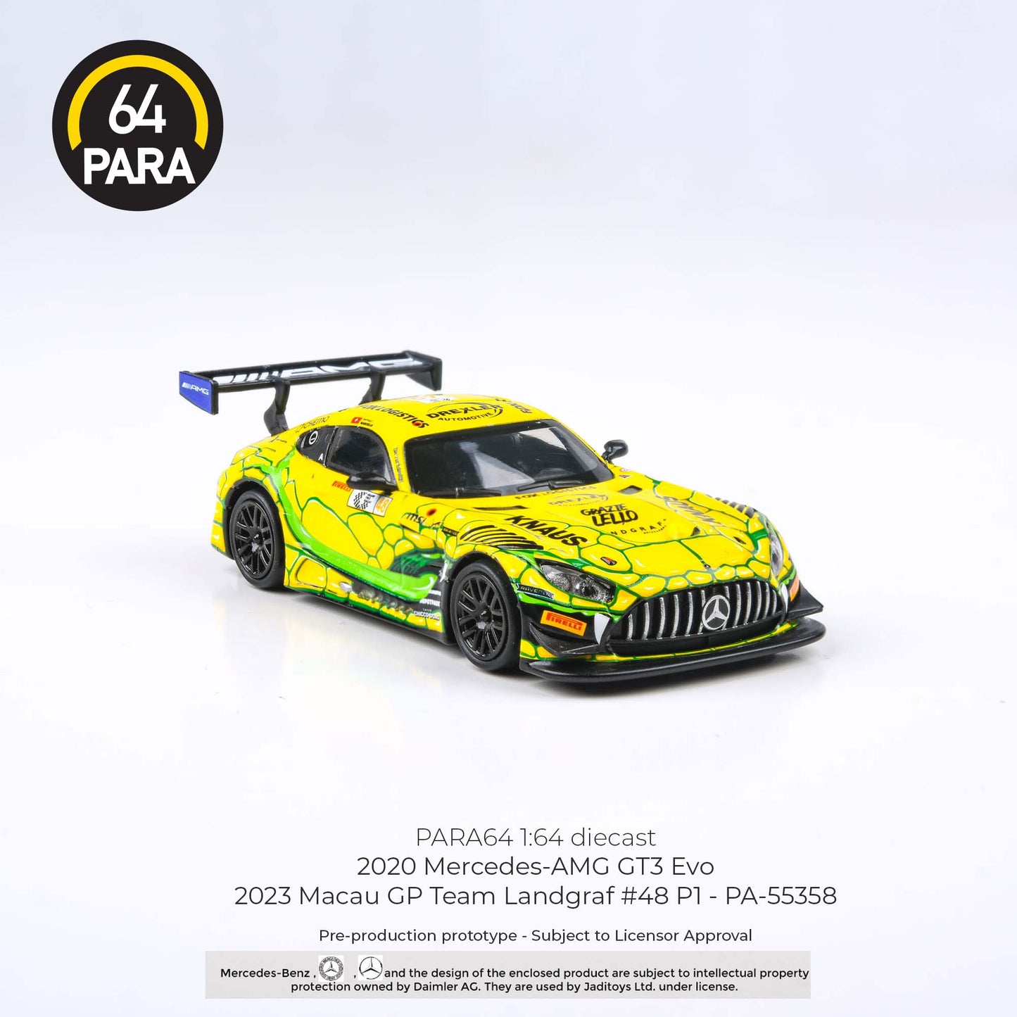 PARA64 2020 Mercedes-AMG GT3 Evo 2023 Macau GP Team Landgraf #48 P1 1:64 - PAR55358