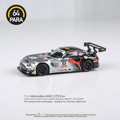 PARA64 Mercedes AMG GT3 Evo 2022 24Hr Spa Akkodis P1 LHD 1:64 - PAR55359