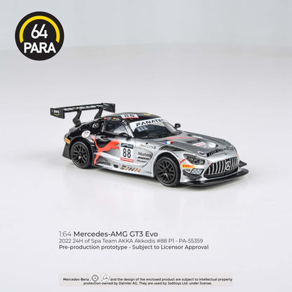 PARA64 Mercedes AMG GT3 Evo 2022 24Hr Spa Akkodis P1 LHD 1:64 - PAR55359