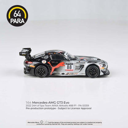 PARA64 Mercedes AMG GT3 Evo 2022 24Hr Spa Akkodis P1 LHD 1:64 - PAR55359